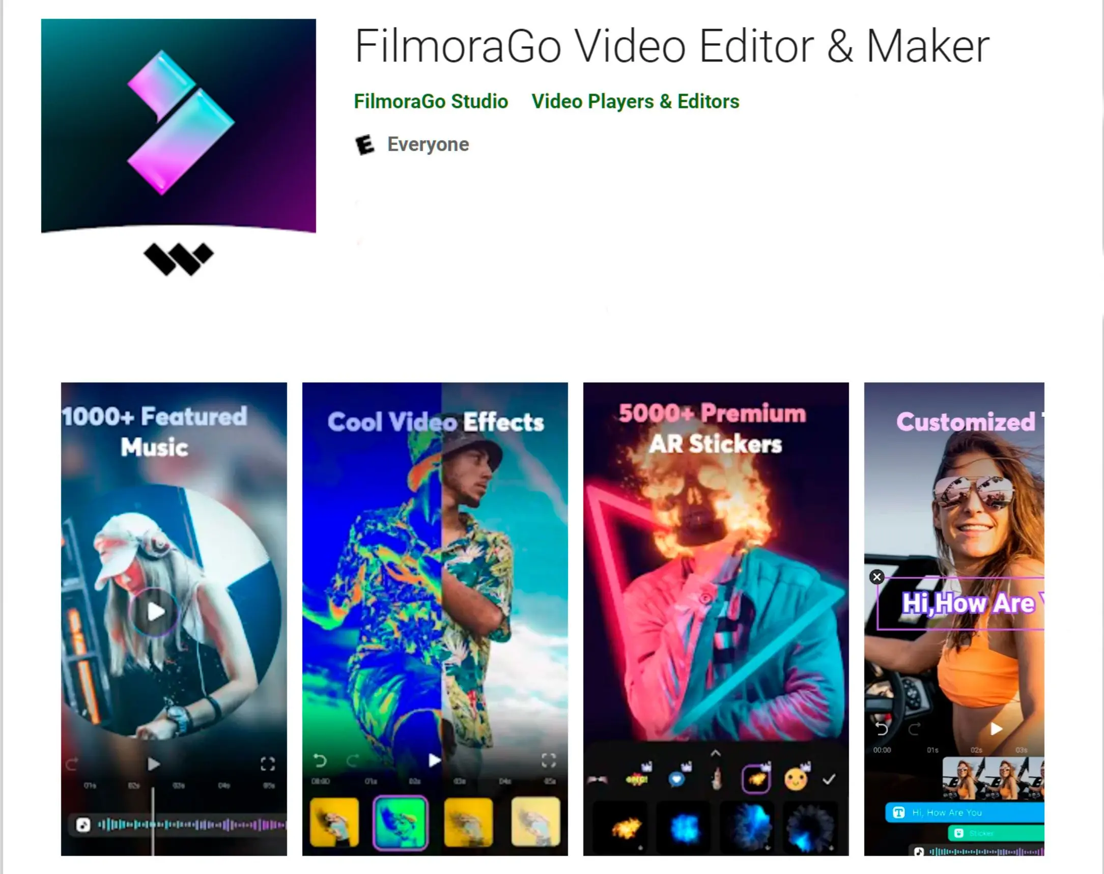 App Filmora til at sløre et ansigt i en video på Android..