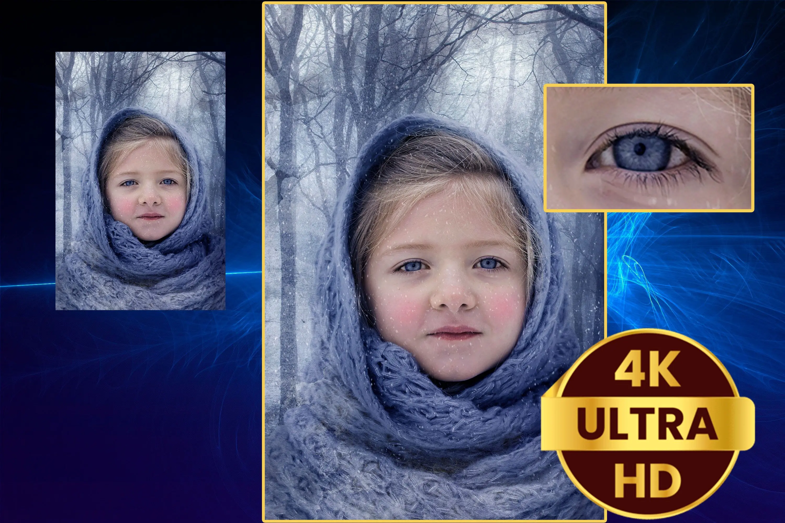 Konverter foto til Ultr HD-kvalitet - 4K..