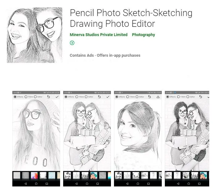 Pencil Photo Sketch Editor-app..