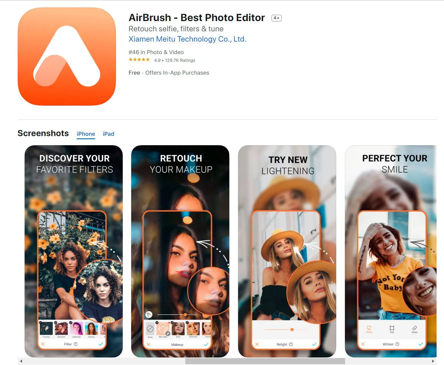 Airbrush-app på App Store..