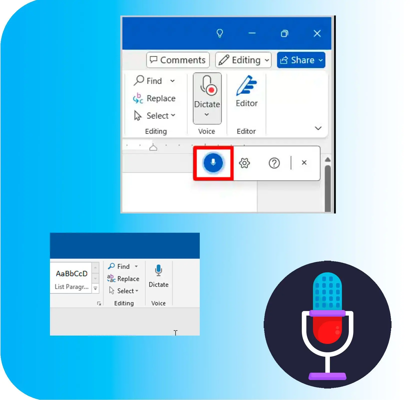SayOnce - Voice Dictation Software Skærmbillede.