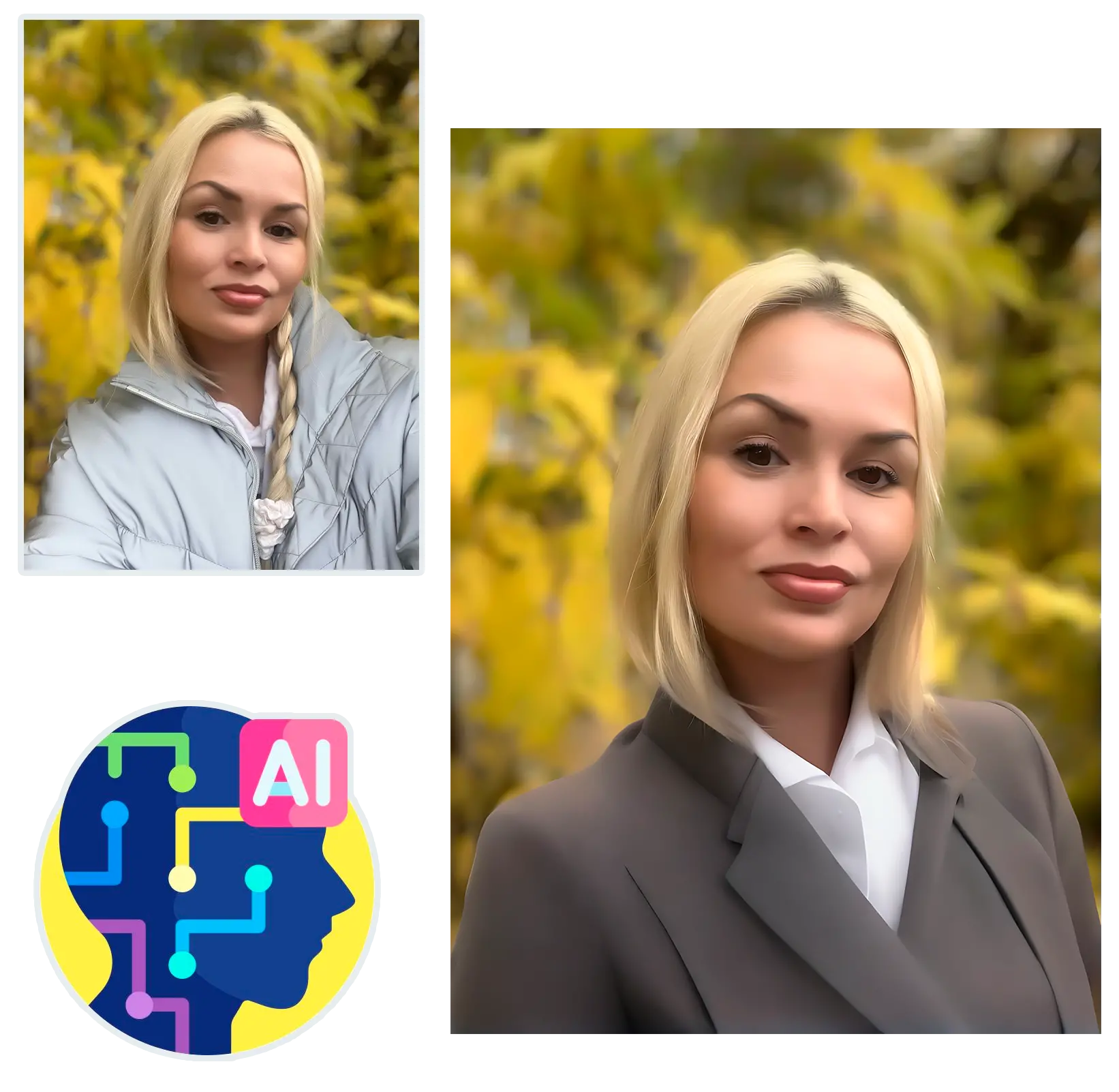 Præcis AI-jakkesætsfotoredigering.
