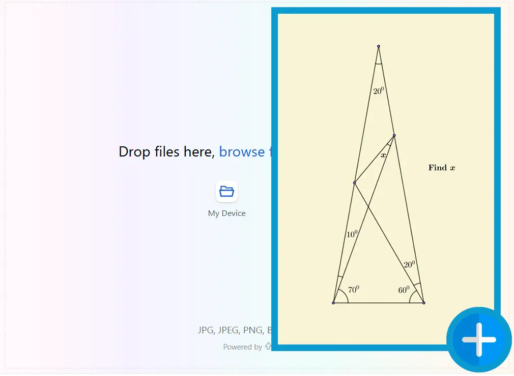 Upload et problembillede.