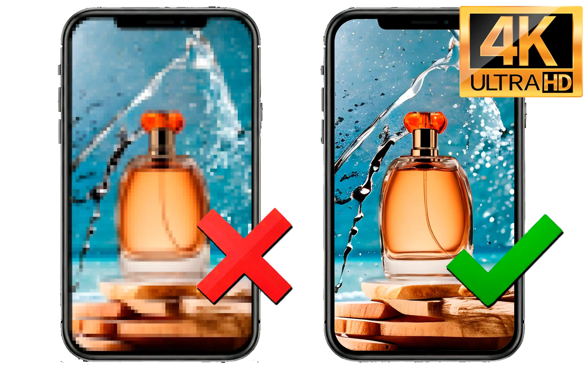 Højopløsningsoutput.