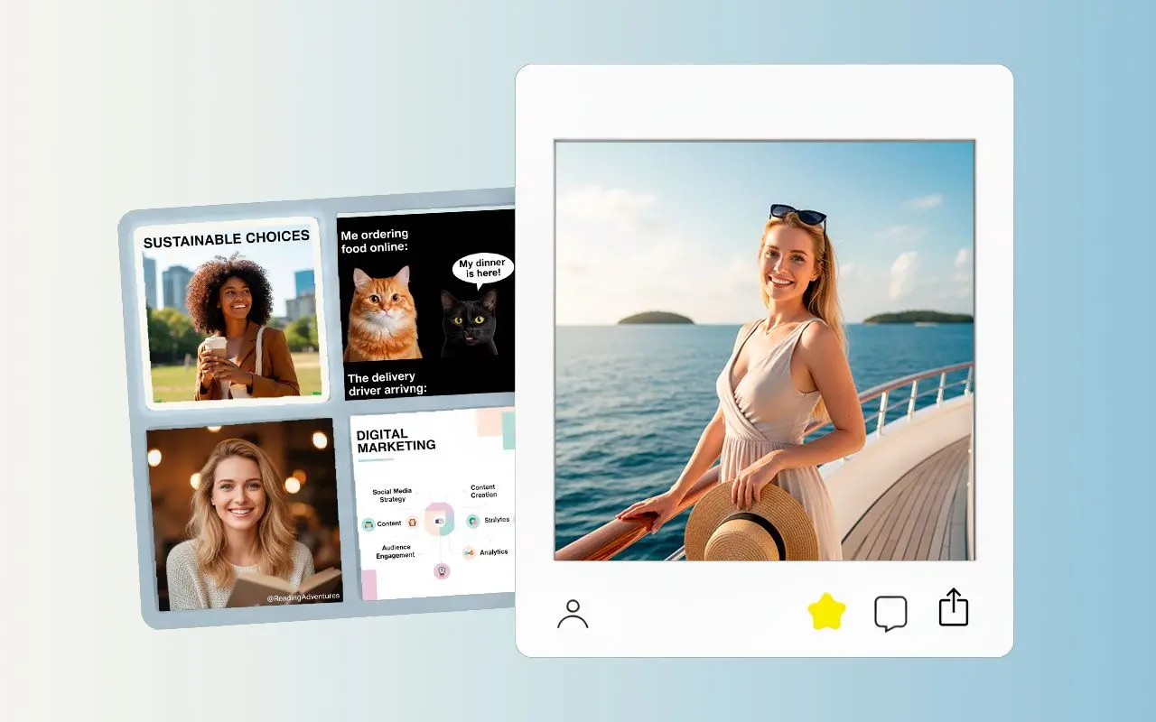 Skab alt, hvad du kan forestille dig: Skab indhold til sociale medier.