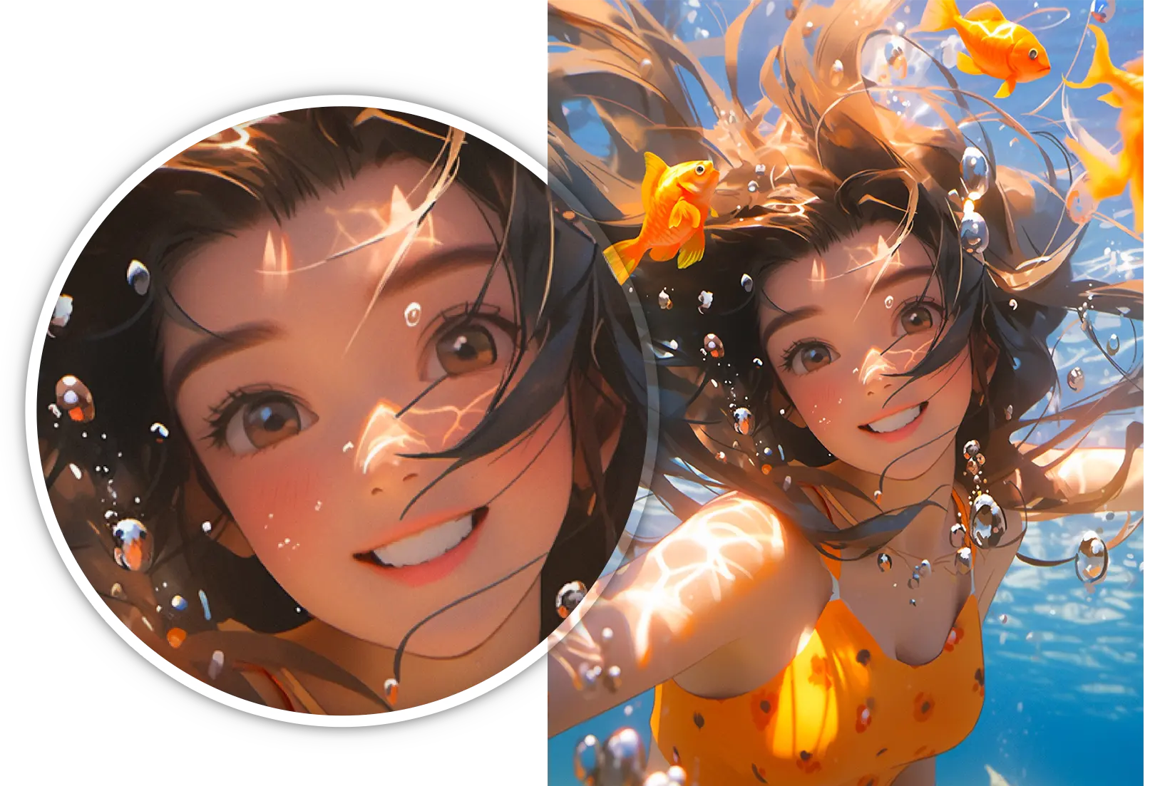 Tilføj detaljer til illustrationer, kunstværk og anime.