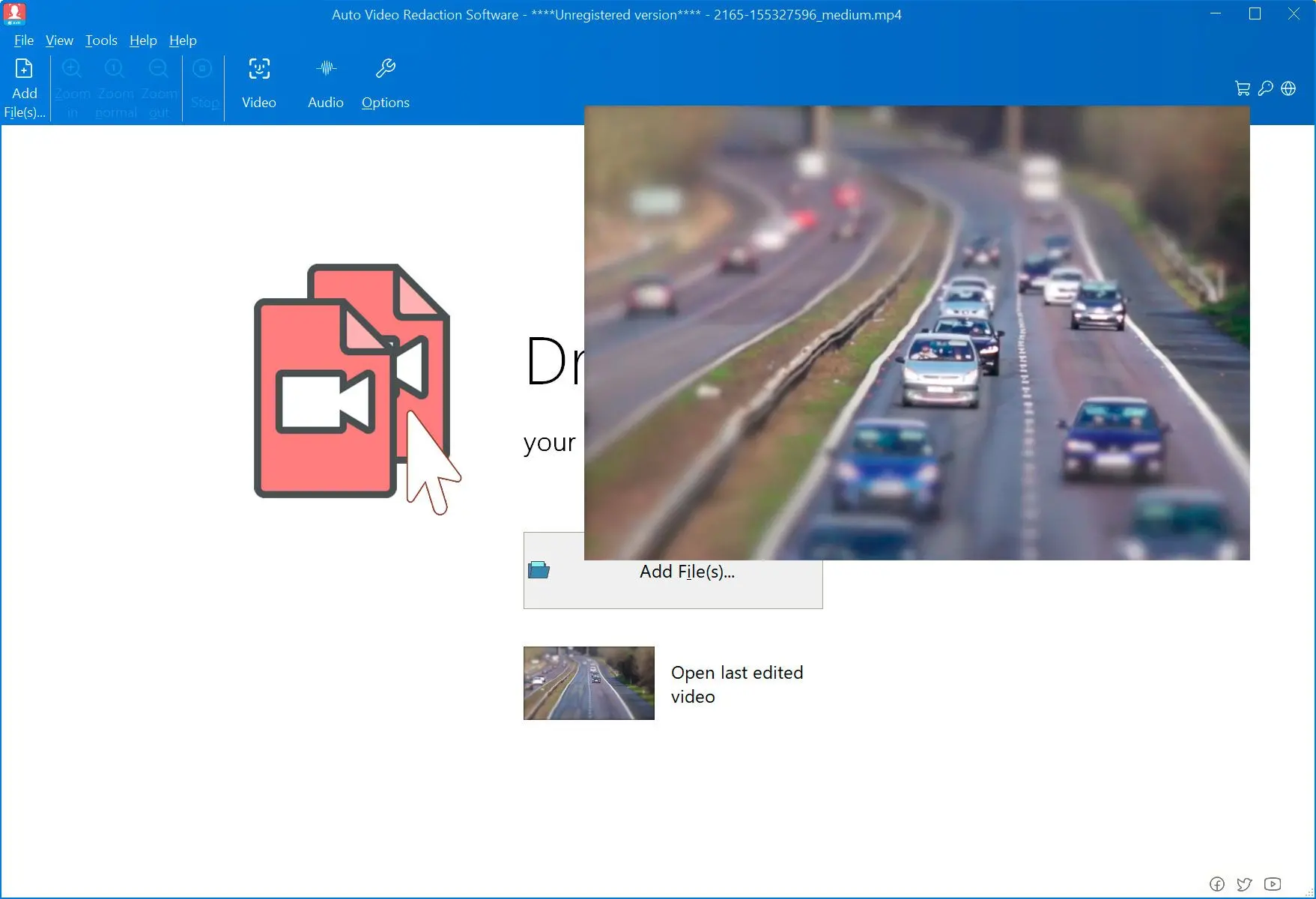 Tilføj videoklip med køretøjer.