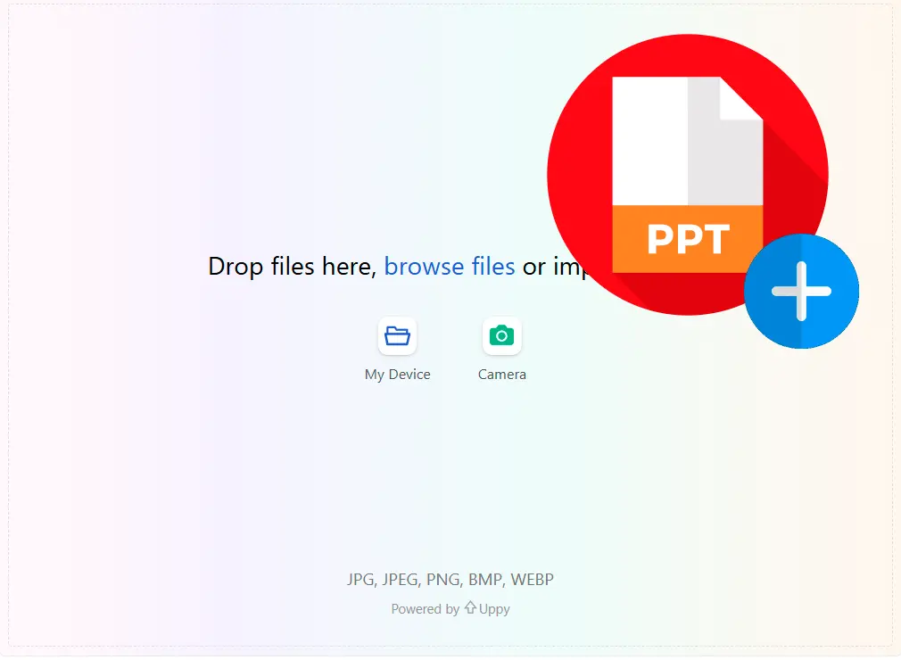 Upload en PPT-præsentation.