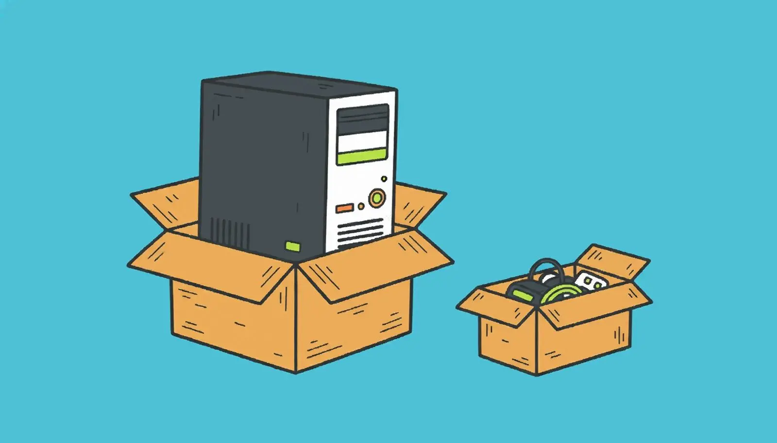 Donation af en gammel PC.
