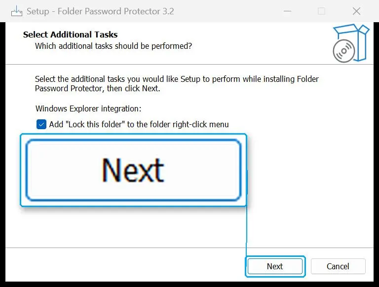 Installer applikationen.