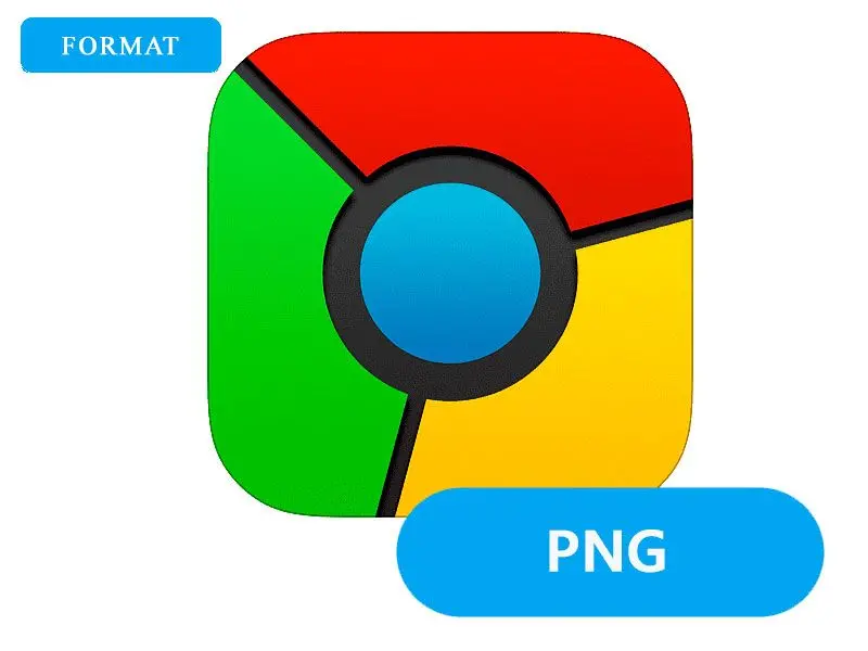 Vælg PNG-outputformat.
