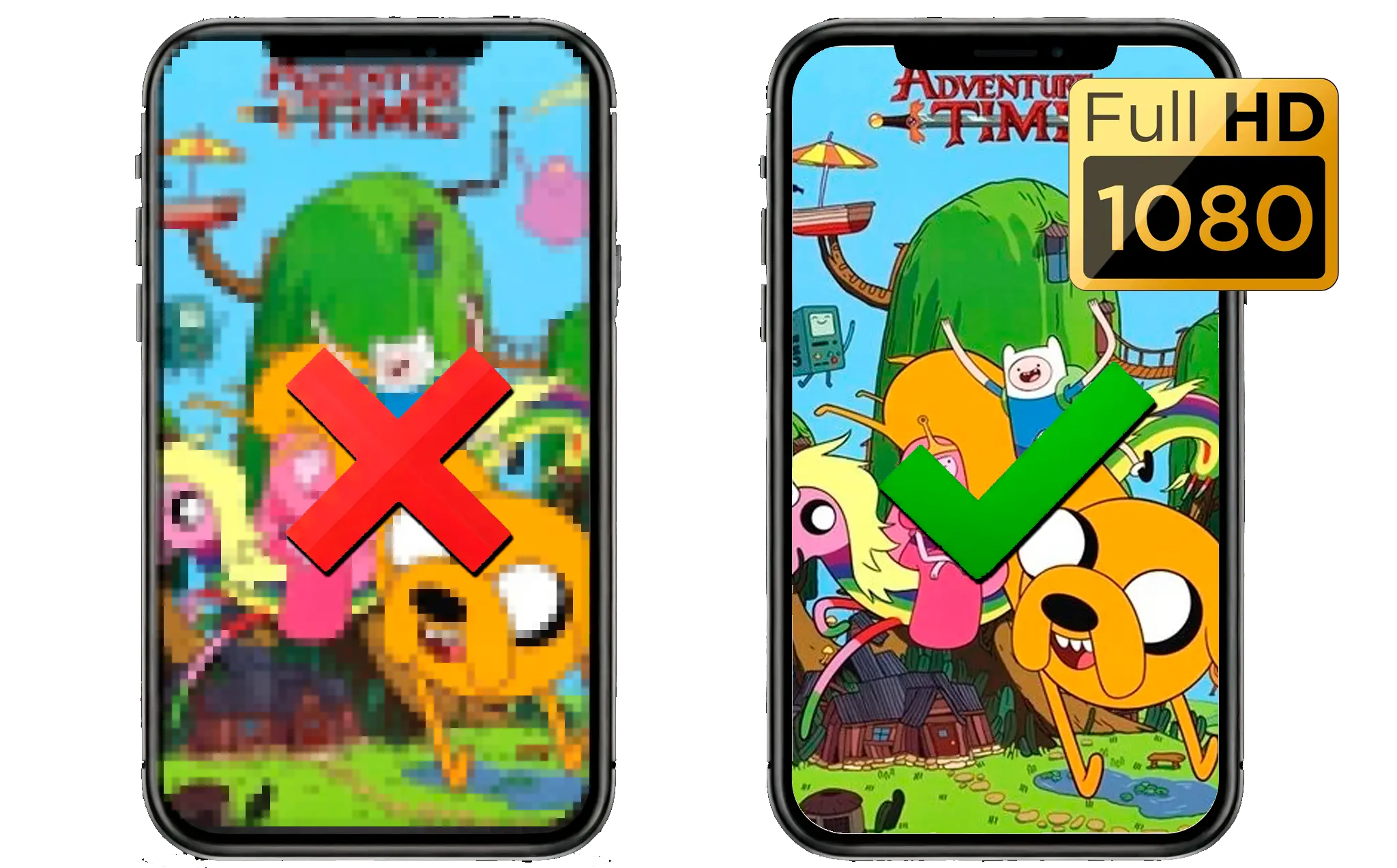 Stor detaljerigdom og opløsning.