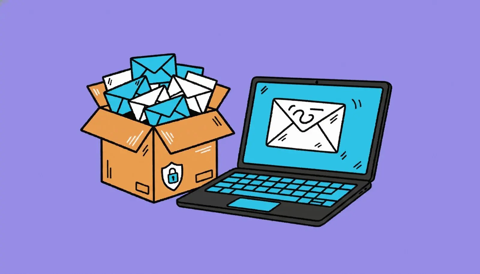 Har du brug for én gammel e-mail fra en Takeout-eksport?.