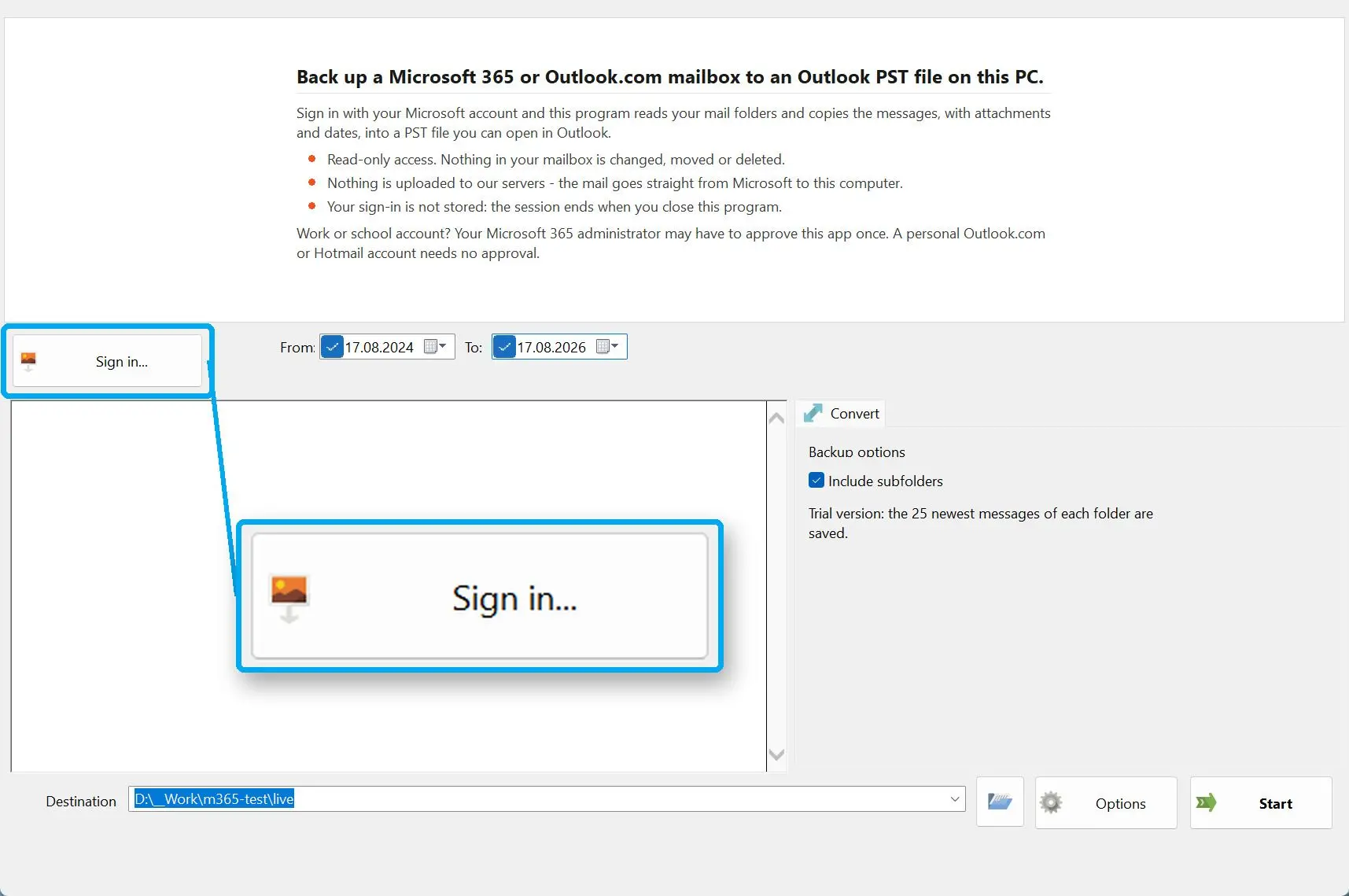 Log ind med Microsoft.