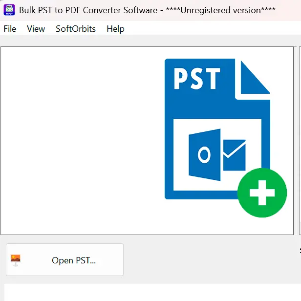 Åbn din PST-fil.