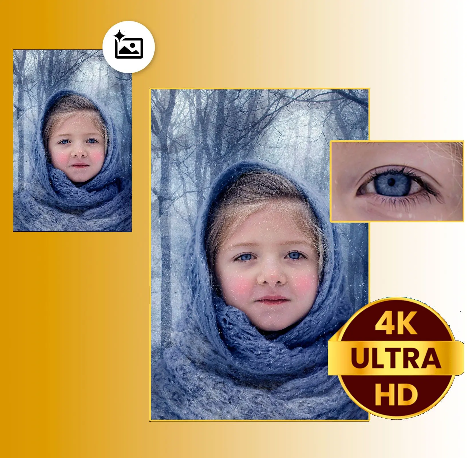 AI Foto Opskalering.