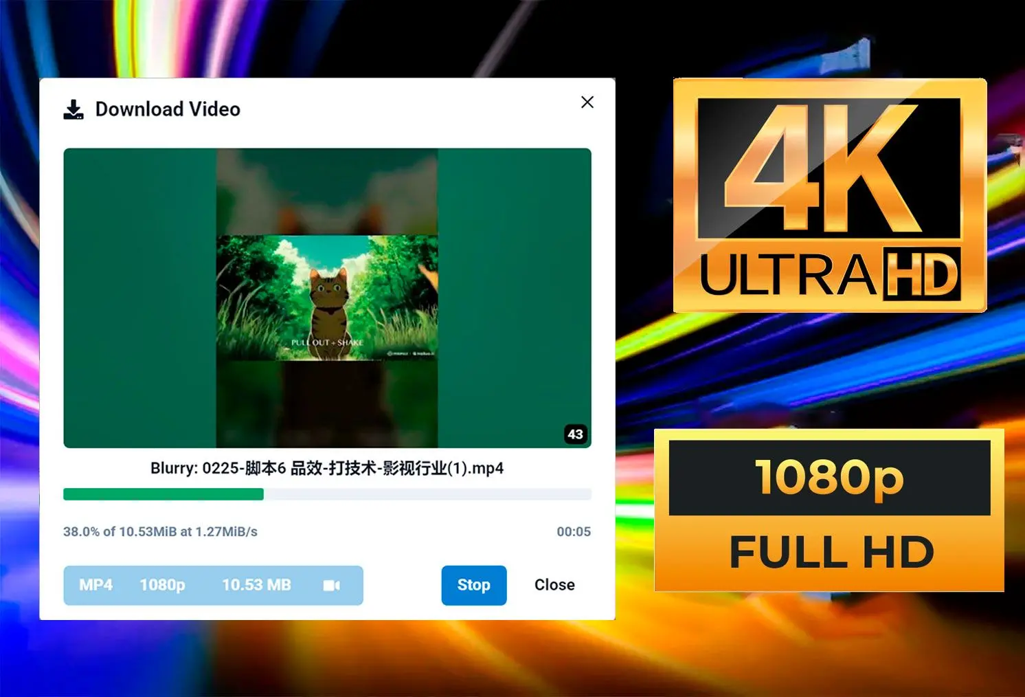 HD- og 4K-kvalitet.