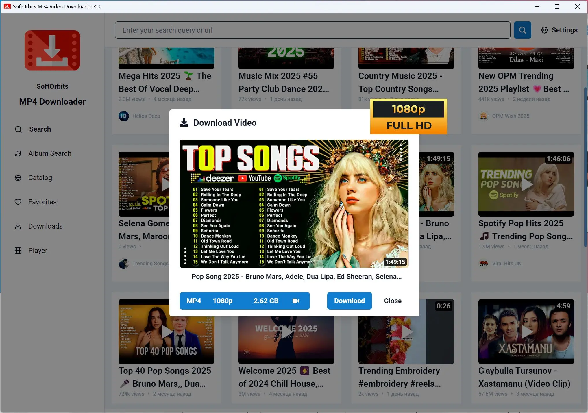 MP4 Downloader for Youtube Skærmbillede.