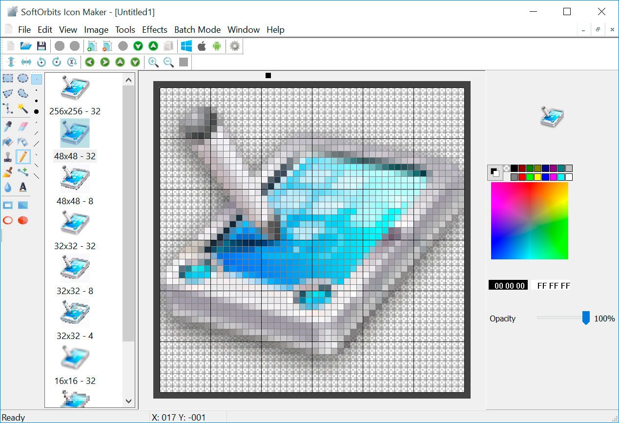 SoftOrbits Icon Maker Skærmbillede.